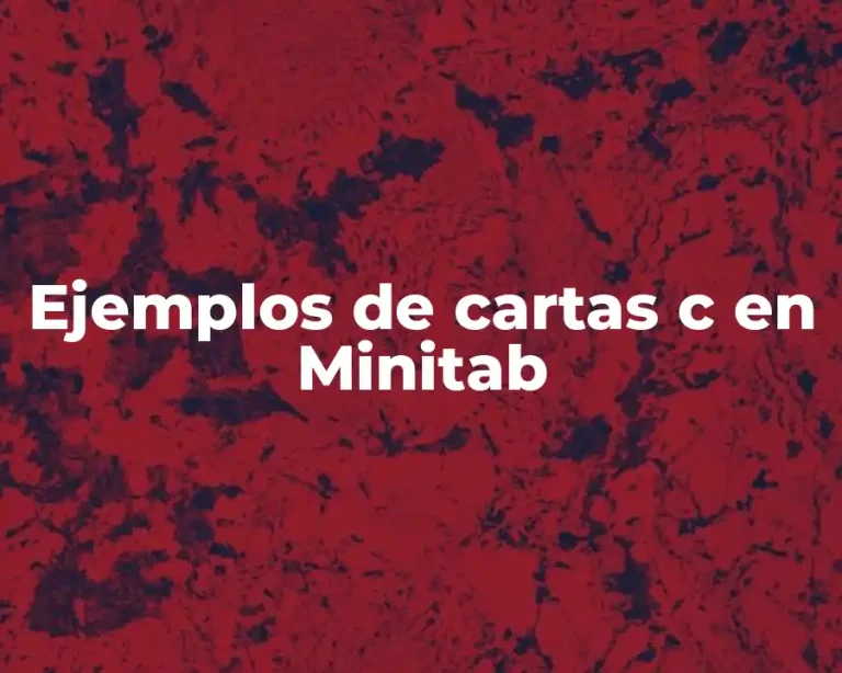 Ejemplos de cartas c en Minitab