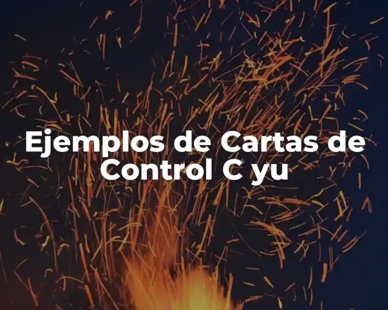 Ejemplos de Cartas de Control C yu