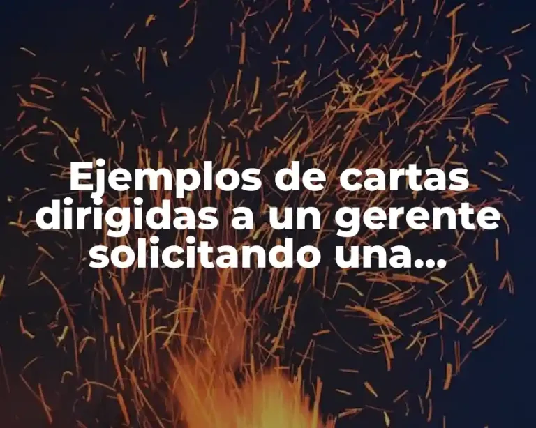 Ejemplos de cartas dirigidas a un gerente solicitando una auditoria