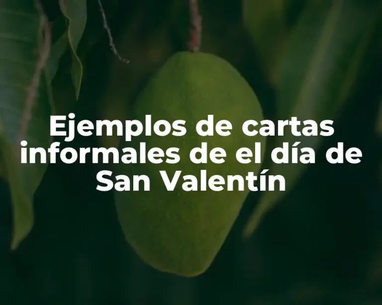 Ejemplos de cartas informales de el día de San Valentín