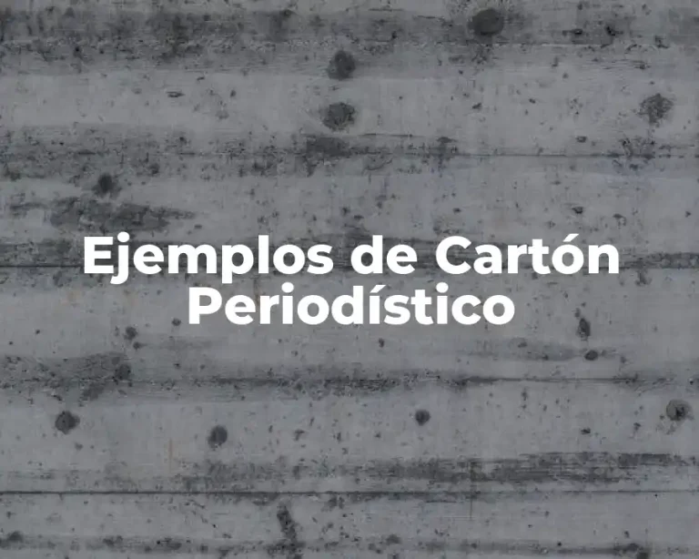 Ejemplos de Cartón Periodístico