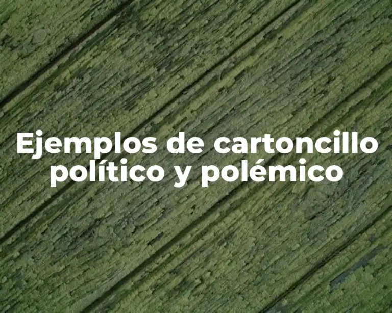 Ejemplos de cartoncillo político y polémico