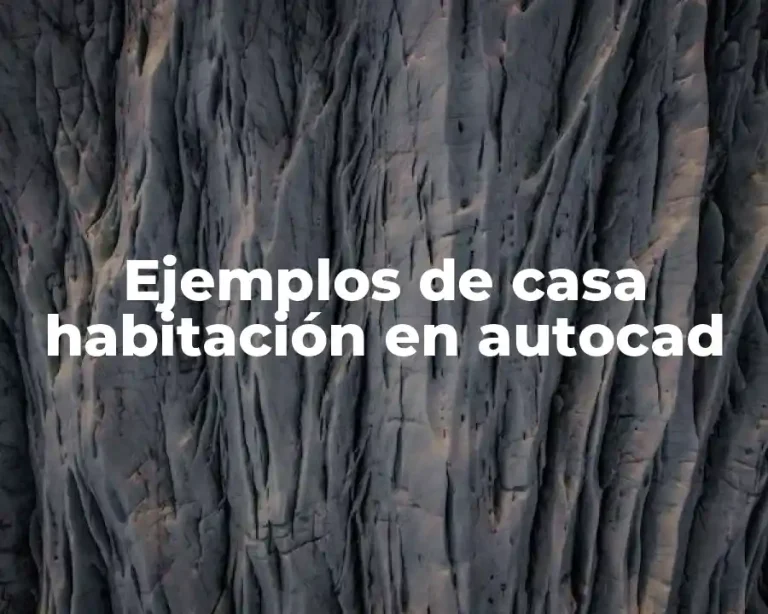 Ejemplos de casa habitación en autocad