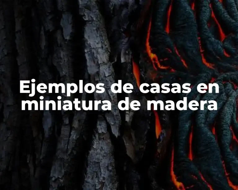 Ejemplos de casas en miniatura de madera