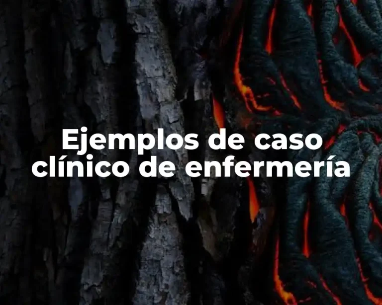 Ejemplos de caso clínico de enfermería