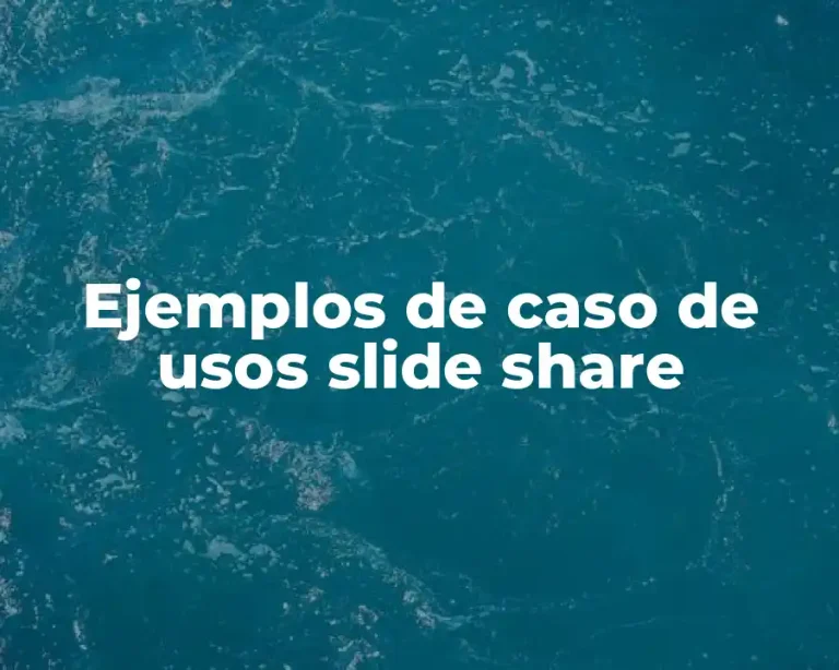 Ejemplos de caso de usos slide share