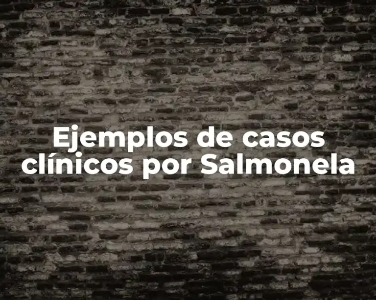 Ejemplos de casos clínicos por Salmonela