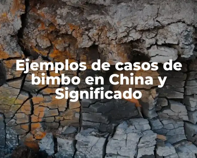 Ejemplos de casos de bimbo en China y Significado