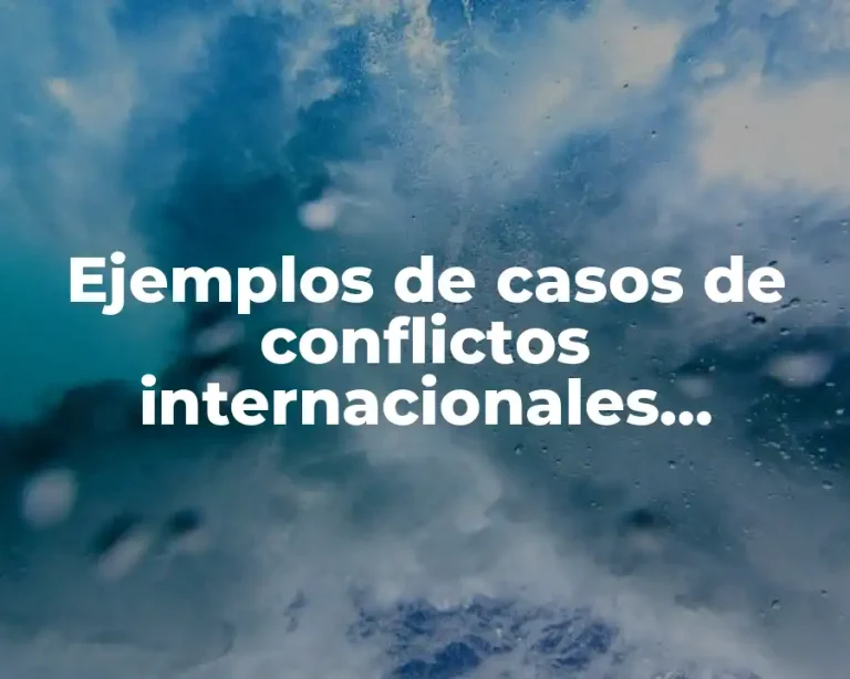 Ejemplos de casos de conflictos internacionales privados