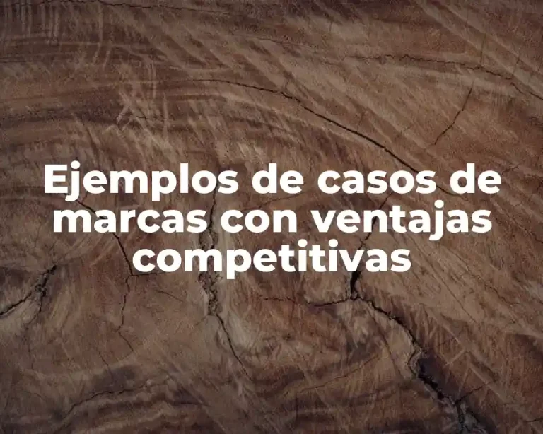 Ejemplos de casos de marcas con ventajas competitivas