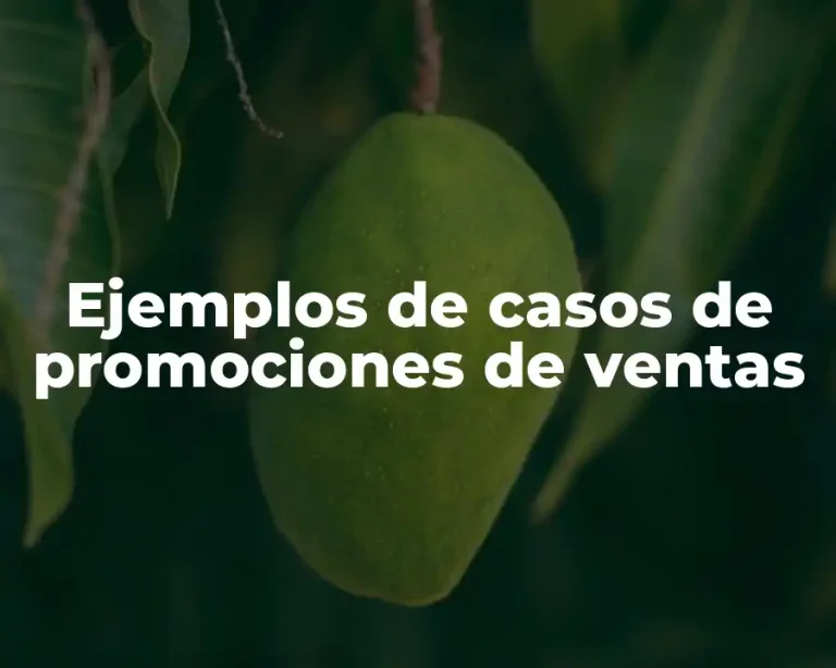 Ejemplos de casos de promociones de ventas