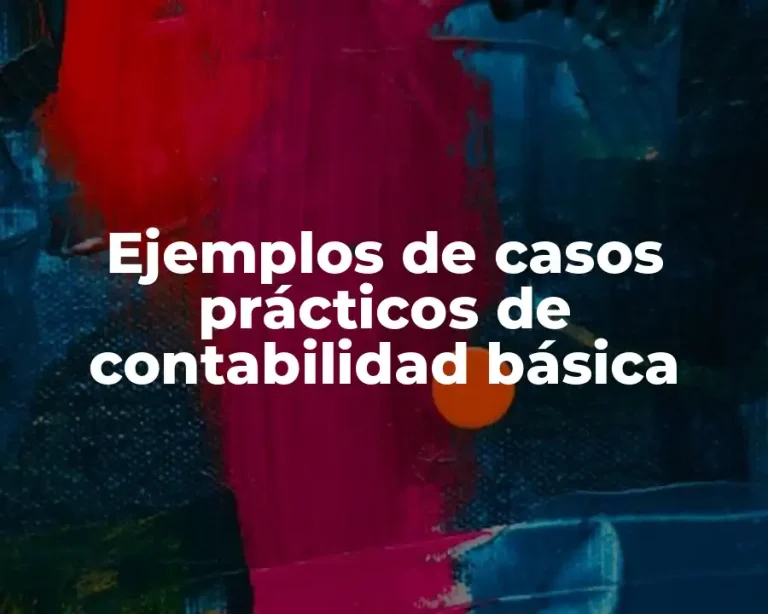 Ejemplos de casos prácticos de contabilidad básica