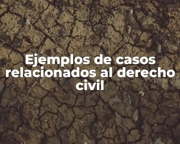 Ejemplos de casos relacionados al derecho civil