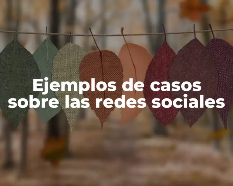 Ejemplos de casos sobre las redes sociales