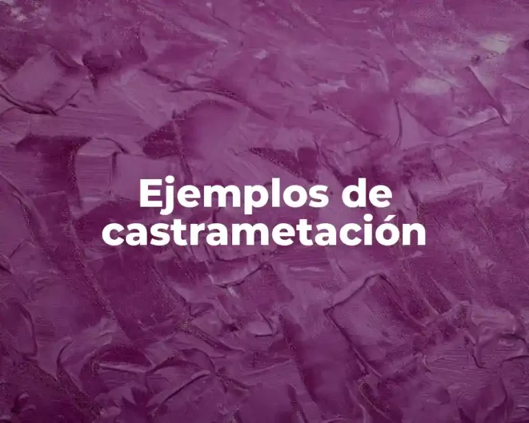 Ejemplos de castrametación