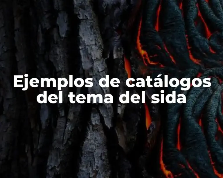 Ejemplos de catálogos del tema del sida