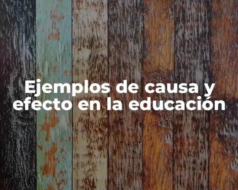 Ejemplos de causa y efecto en la educación
