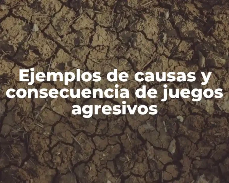 Ejemplos de causas y consecuencia de juegos agresivos