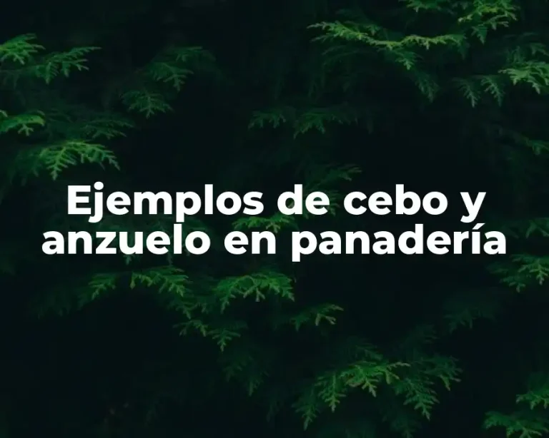 Ejemplos de cebo y anzuelo en panadería