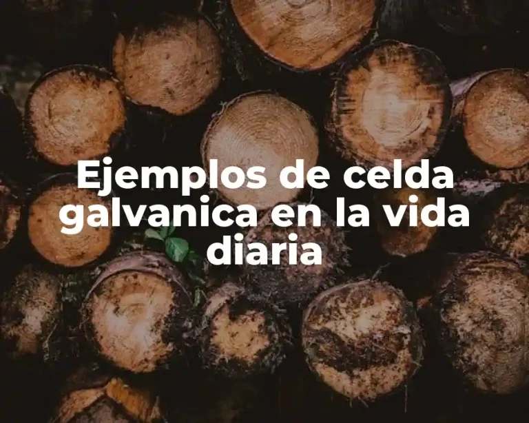 Ejemplos de celda galvanica en la vida diaria