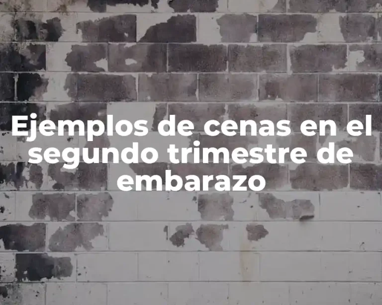 Ejemplos de cenas en el segundo trimestre de embarazo