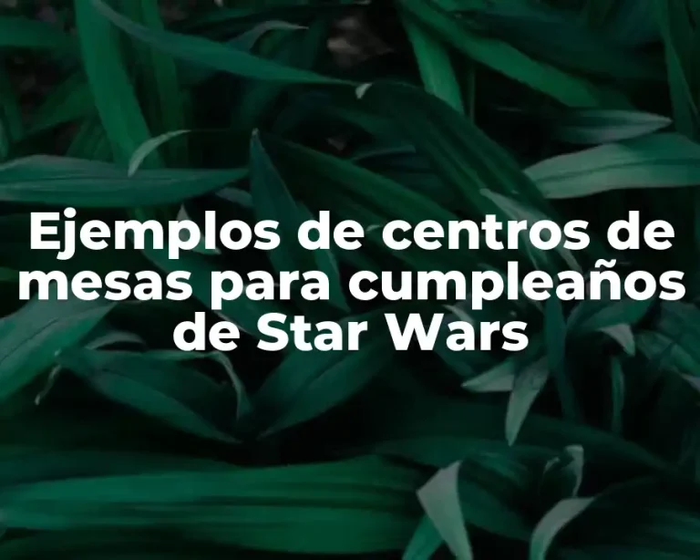 Ejemplos de centros de mesas para cumpleaños de Star Wars