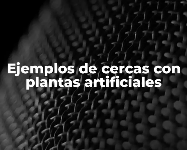 Ejemplos de cercas con plantas artificiales