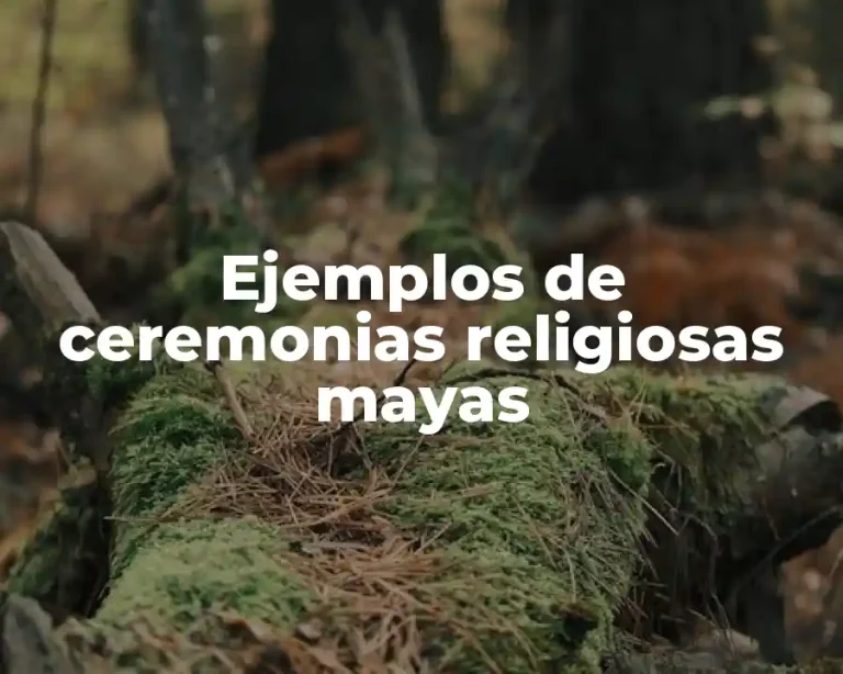 Ejemplos de ceremonias religiosas mayas