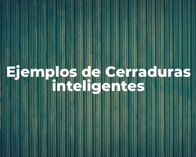 Ejemplos de Cerraduras inteligentes