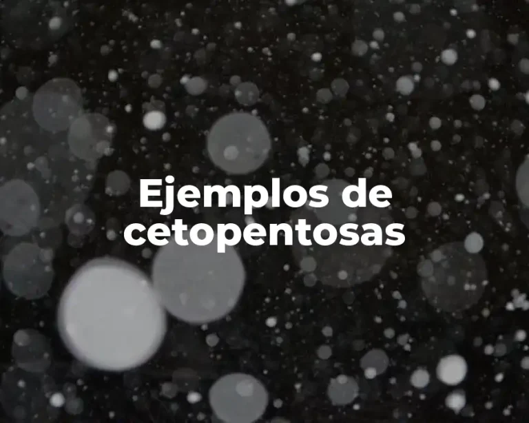 Ejemplos de cetopentosas