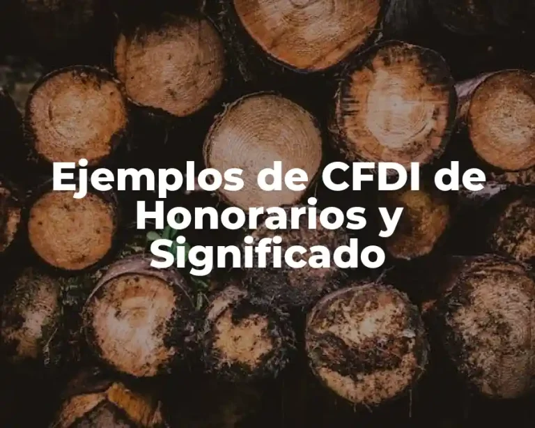 Ejemplos de CFDI de Honorarios y Significado
