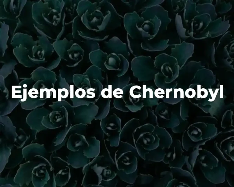 Ejemplos de Chernobyl