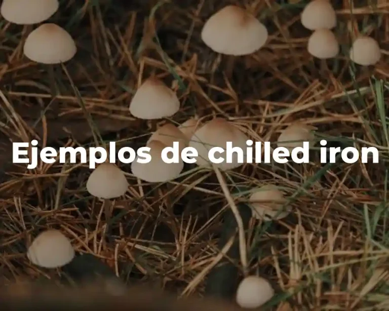 Ejemplos de chilled iron