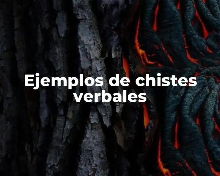 Ejemplos de chistes verbales