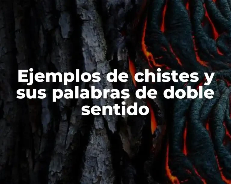 Ejemplos de chistes y sus palabras de doble sentido