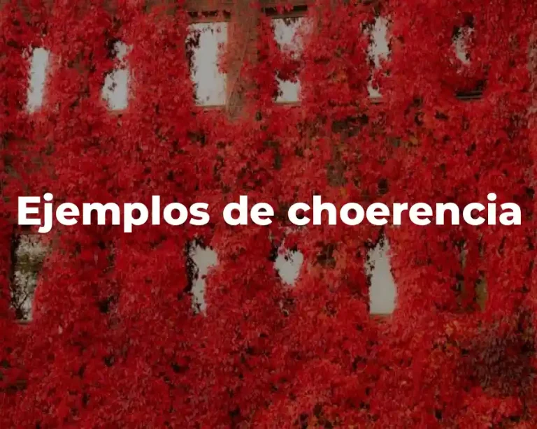 Ejemplos de choerencia