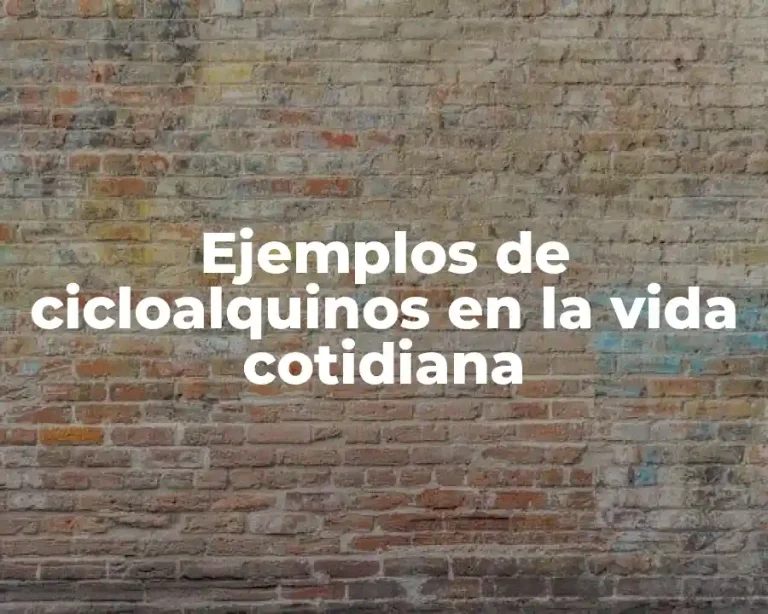 Ejemplos de cicloalquinos en la vida cotidiana