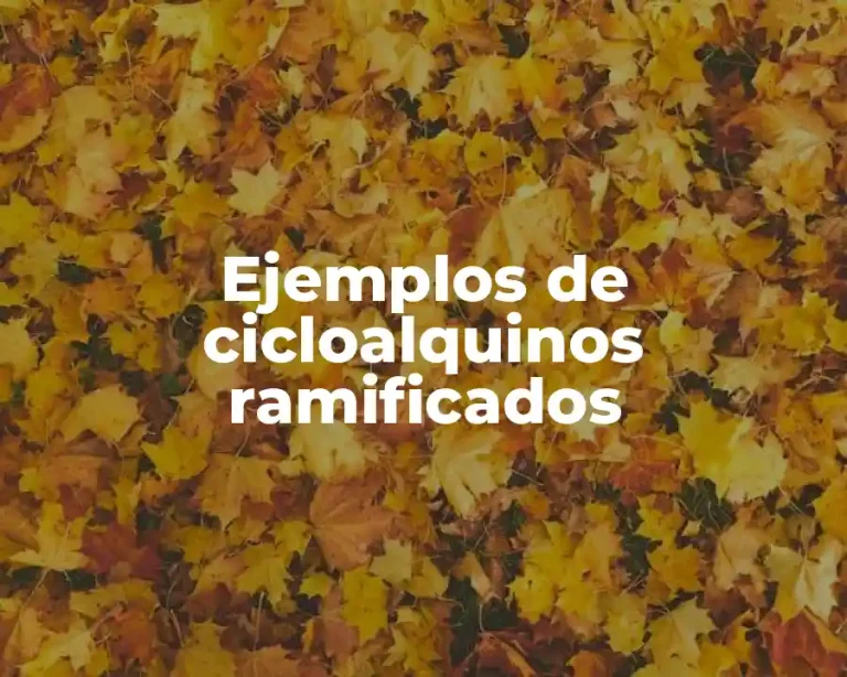 Ejemplos de cicloalquinos ramificados