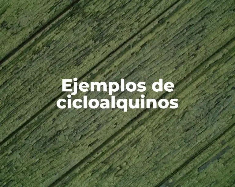 Ejemplos de cicloalquinos
