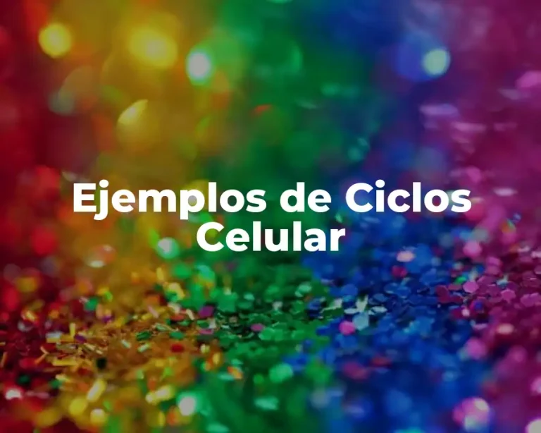 Ejemplos de Ciclos Celular