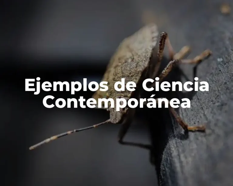 Ejemplos de Ciencia Contemporánea