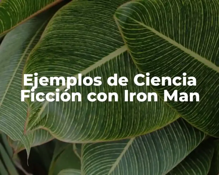 Ejemplos de Ciencia Ficción con Iron Man