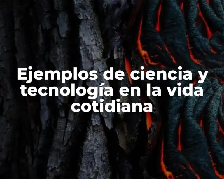 Ejemplos de ciencia y tecnología en la vida cotidiana