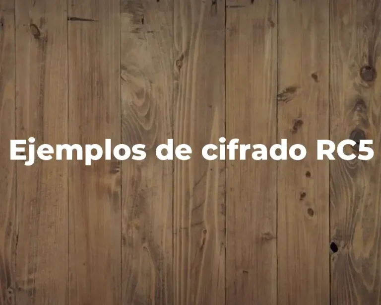 Ejemplos de cifrado RC5