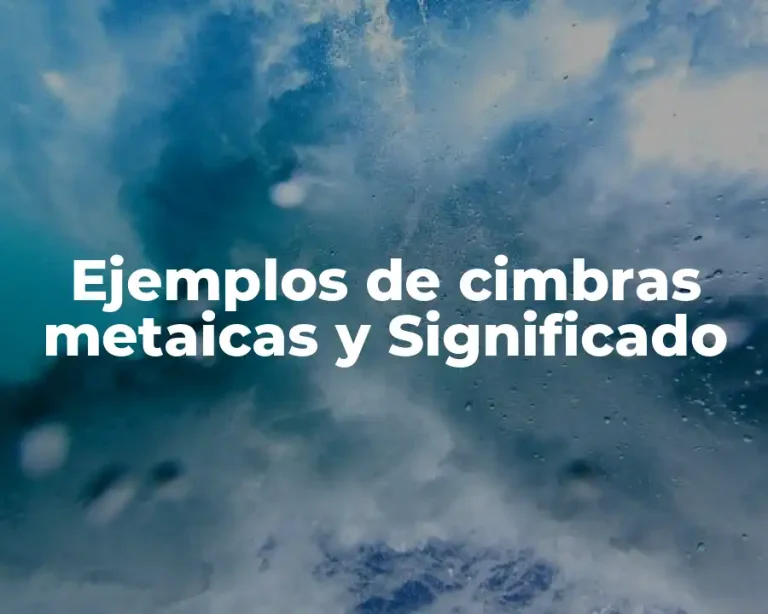 Ejemplos de cimbras metaicas y Significado