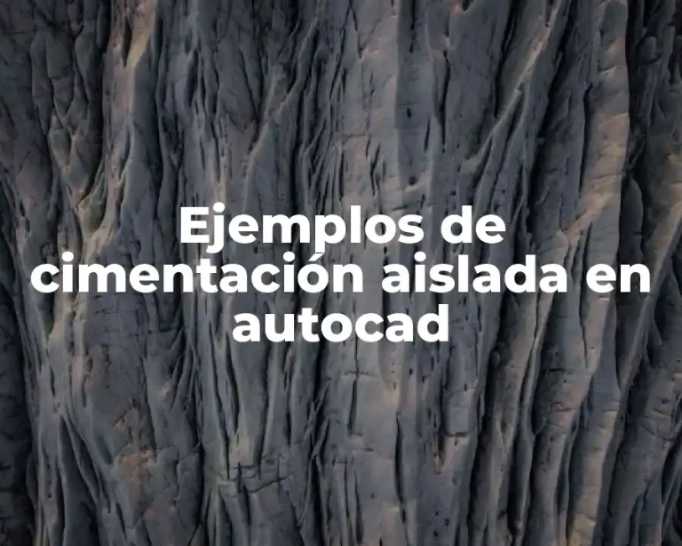 Ejemplos de cimentación aislada en autocad