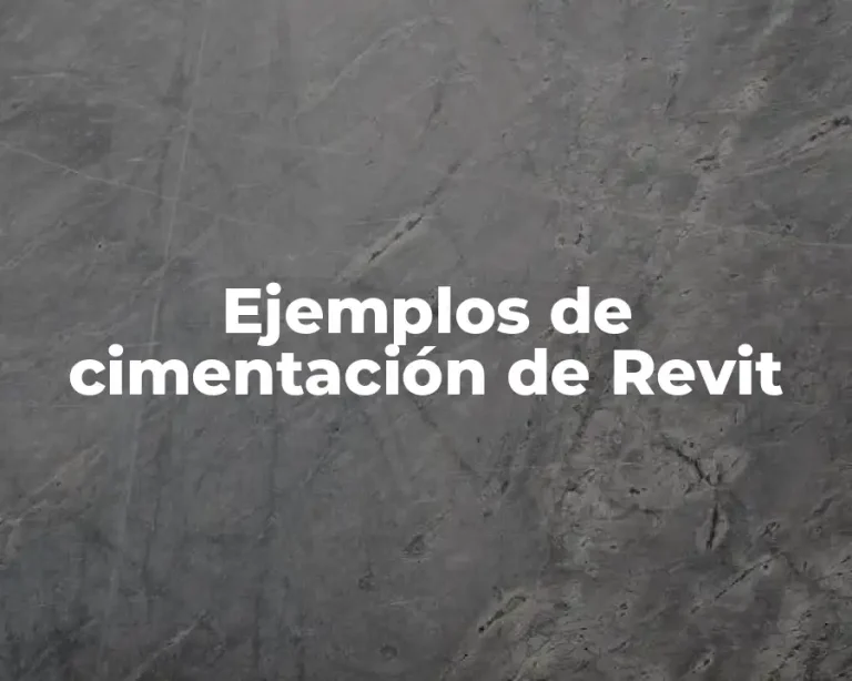 Ejemplos de cimentación de Revit
