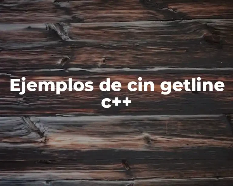 Ejemplos de cin getline c++
