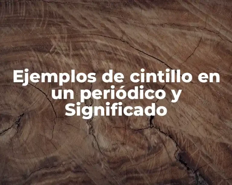 Ejemplos de cintillo en un periódico y Significado