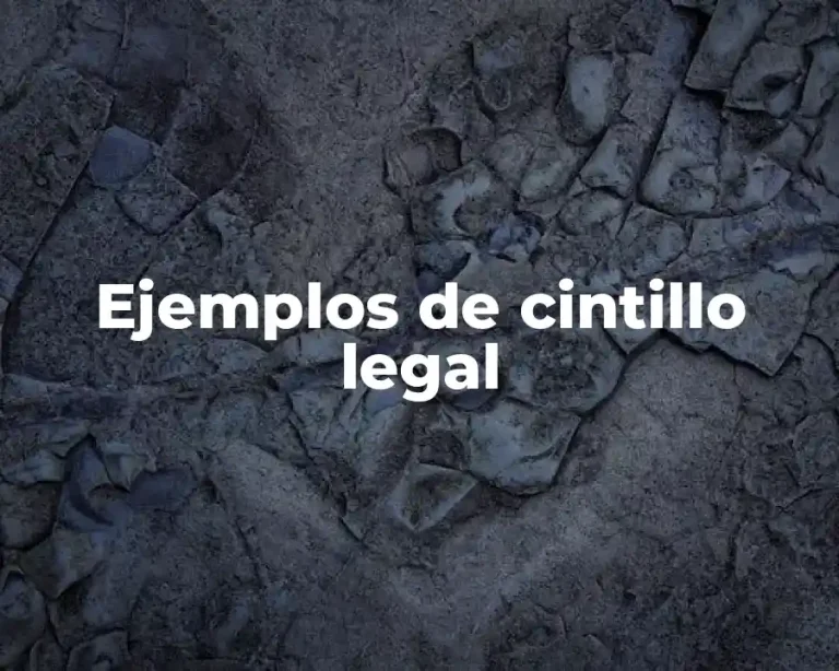 Ejemplos de cintillo legal